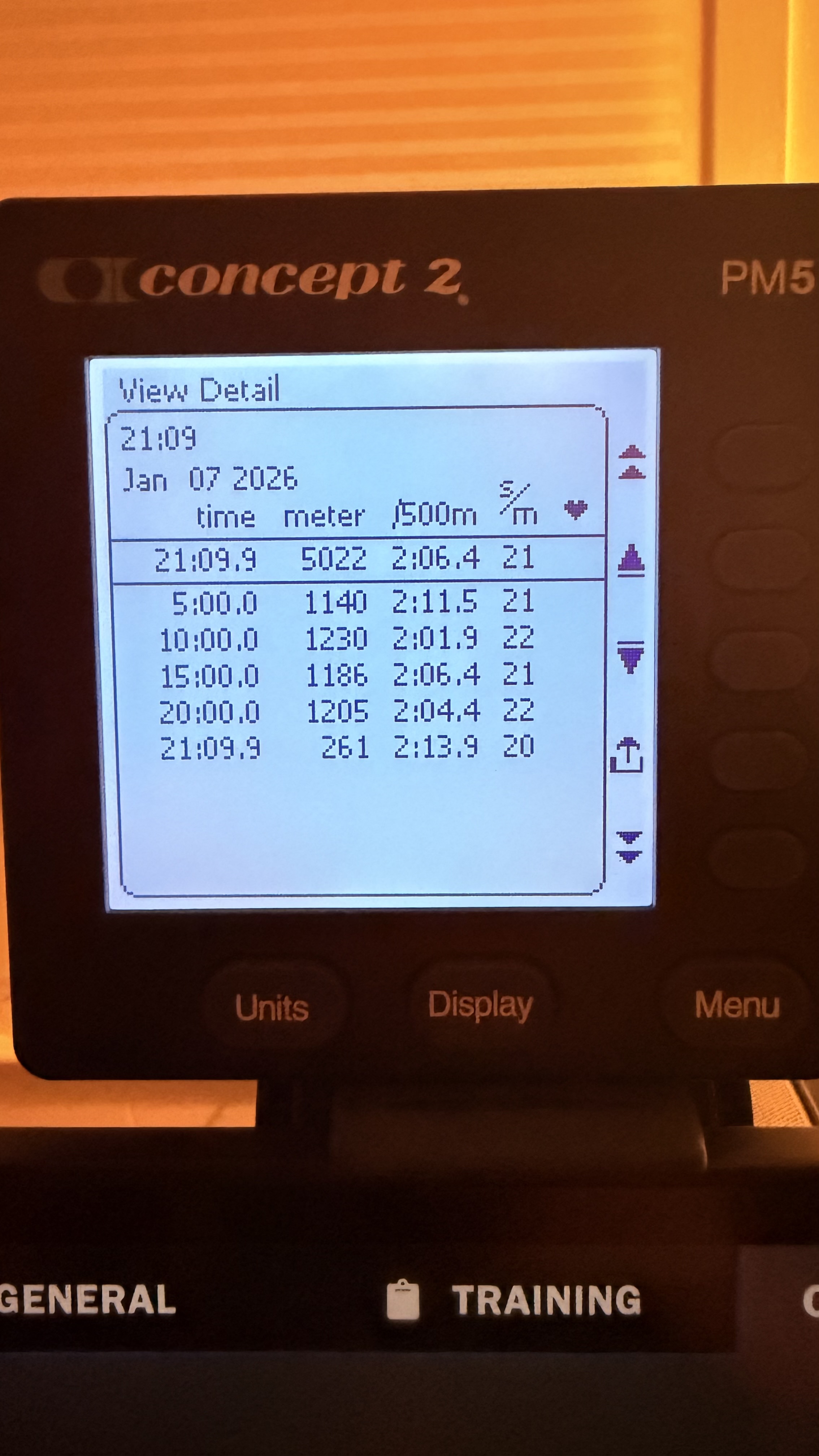 First row of the year!